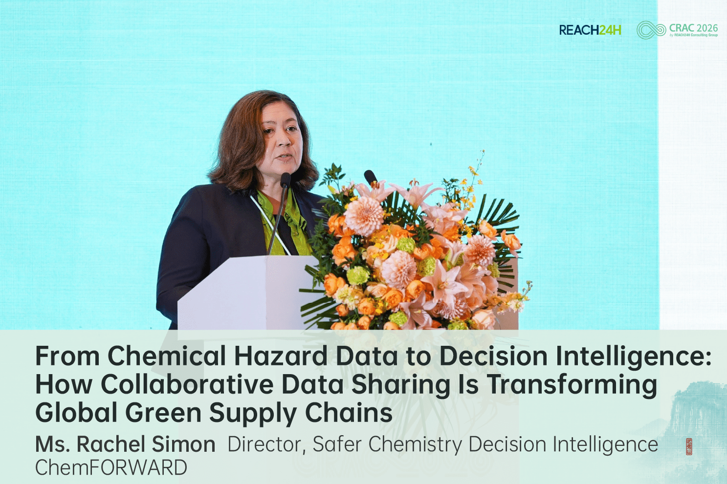 Ms. Rachel Simon speaking at CRAC China 2026