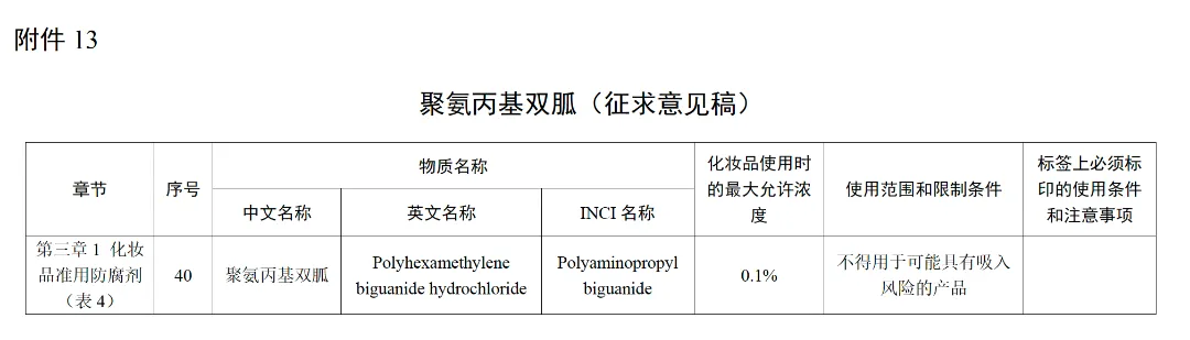 聚氨丙基双胍（征求意见稿）