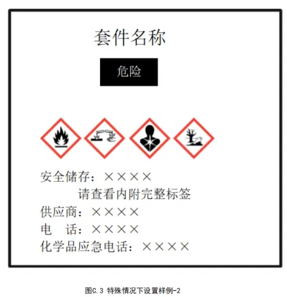 套件外包装上安全标签特殊样例2