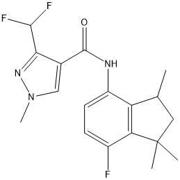 氟茚唑菌胺结构式