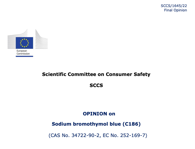 溴百里酚蓝钠盐（SCCS/1645/22）