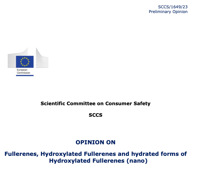 欧盟消费者安全科学委员会初步评估结论