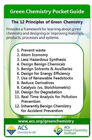 12 Design Principles of Green Chemistry, 美國化學學會