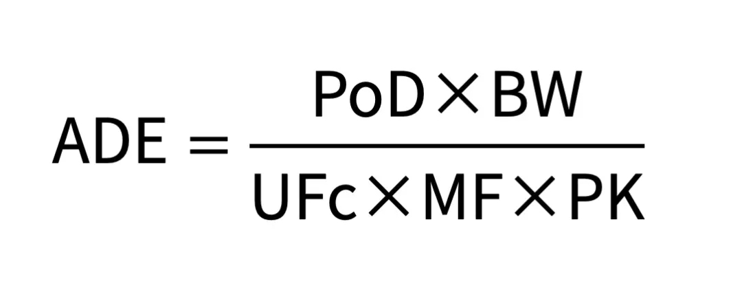 ADE计算公式