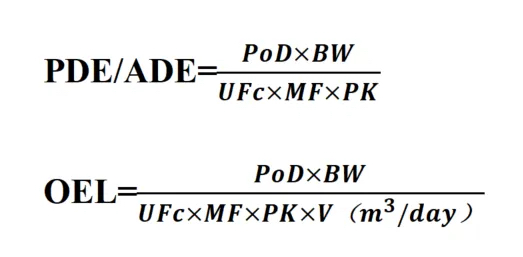 PDE和OEL的计算公式