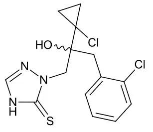 丙硫菌唑化学结构式