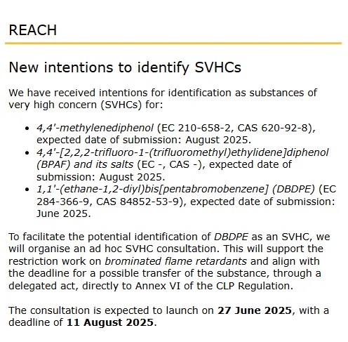 高關注物質SVHC
