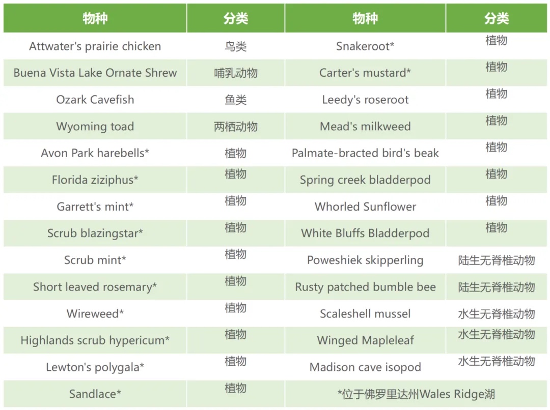 脆弱物种保护计划