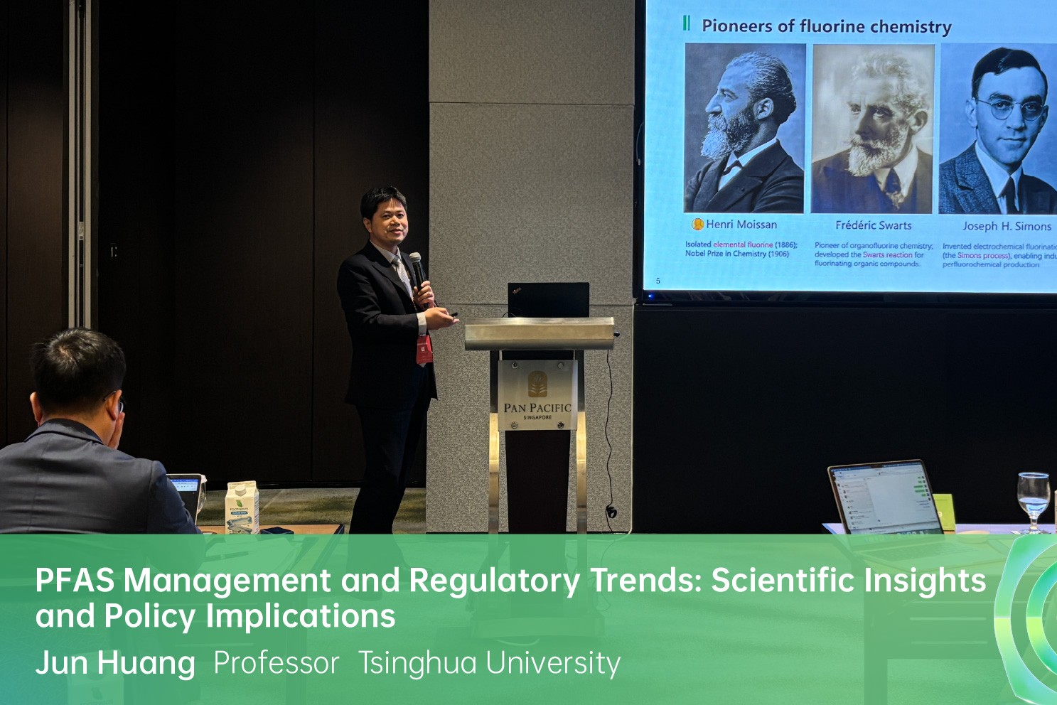 Professor Jun Huang speaking at CRAC Singapore 2026
