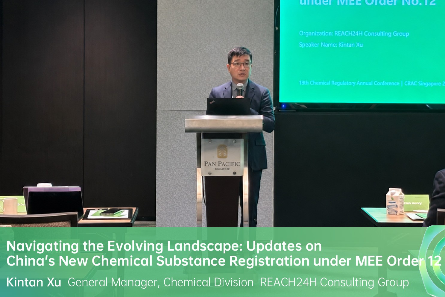 Kintan Xu speaking at CRAC Singapore 2026