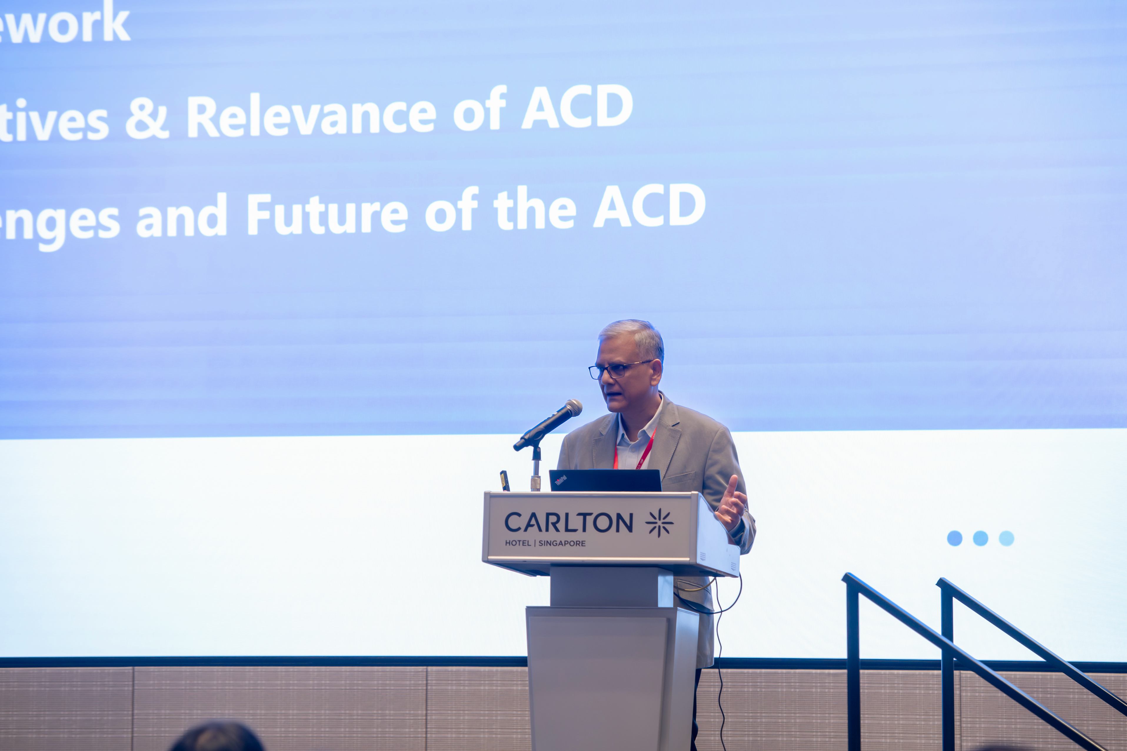Image 3. Dr. Bhashkar Mukerji speaking at the forum.