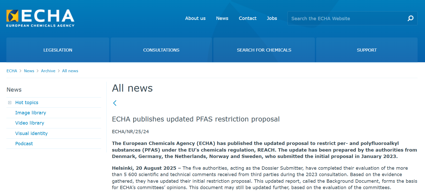 ECHA publishes updated pfas restriction proposal.png