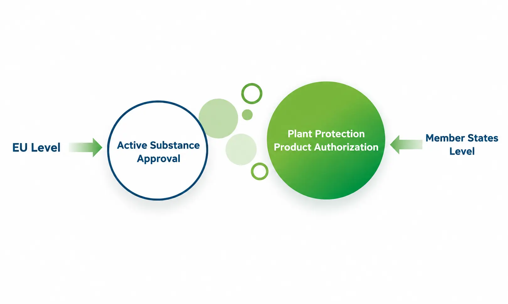 Two-level EU PPP system: active substance approval at EU level and plant protection product authorisation at Member State level