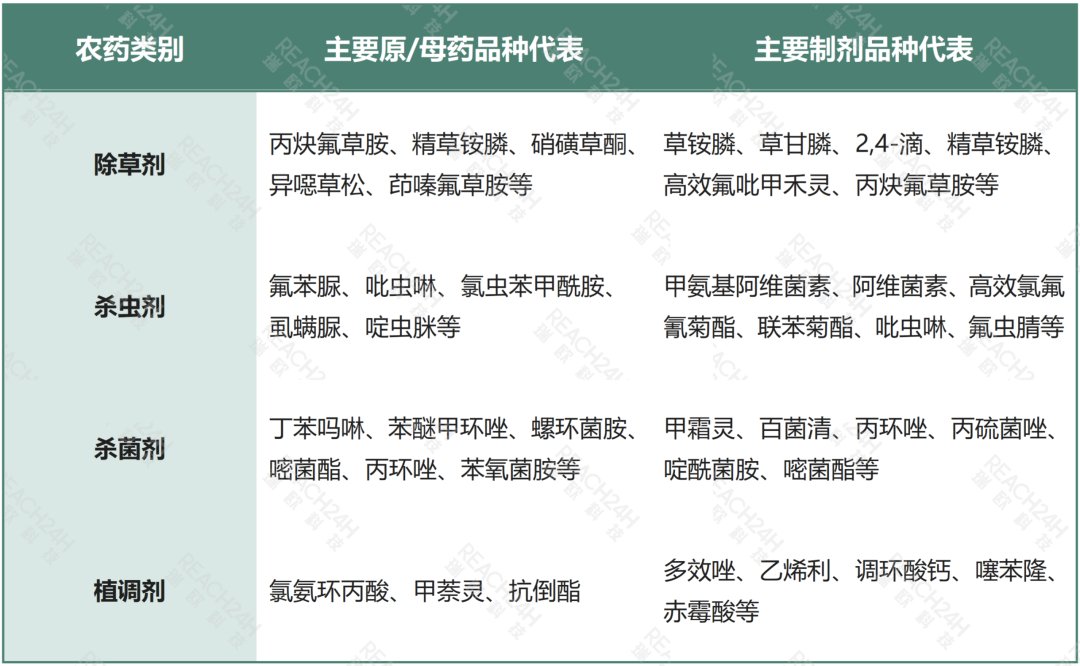 中国仅供出口登记农药品种