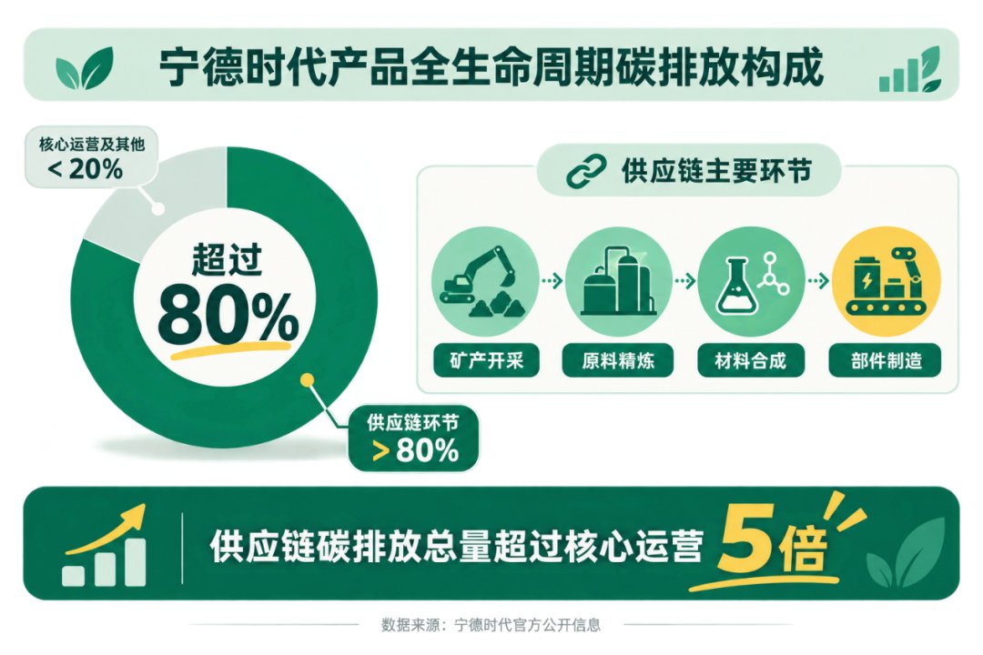 宁德时代产品全生命周期碳排放构成