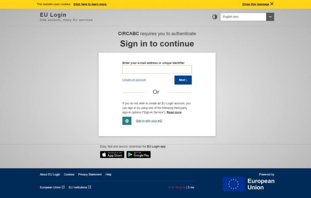 EU Login账号